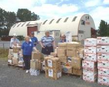 boxes ready for loading