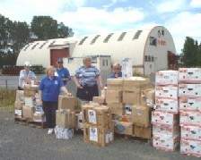 boxes ready for loading