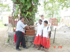 handover of a sewing machine