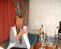 Marcella Popplewell celebrating Hole in One