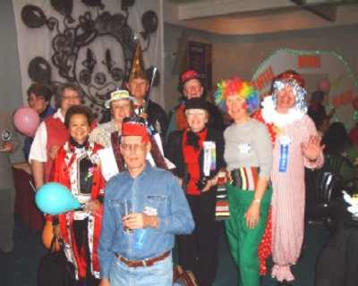 Takapuna group dressed for Circus night