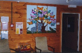 The Matariki Hospital
butterfly mural.